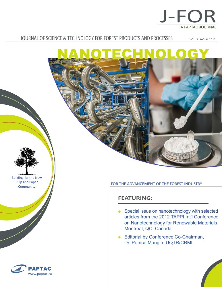 Original J-FOR volume 2, number 6 (2012) cover: special issue on nanotechnology.